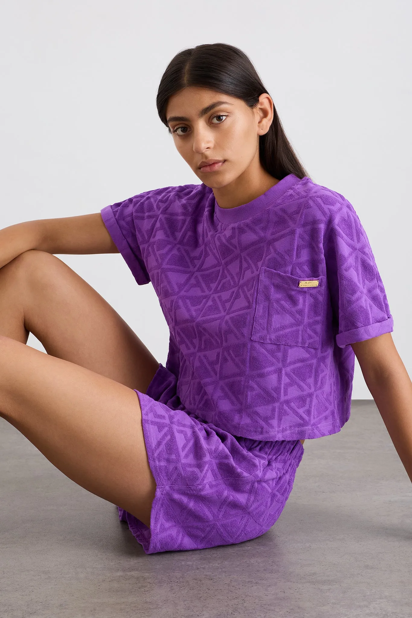 Terry Cropped Tee 416 sold by Aje product image thumbnail 5