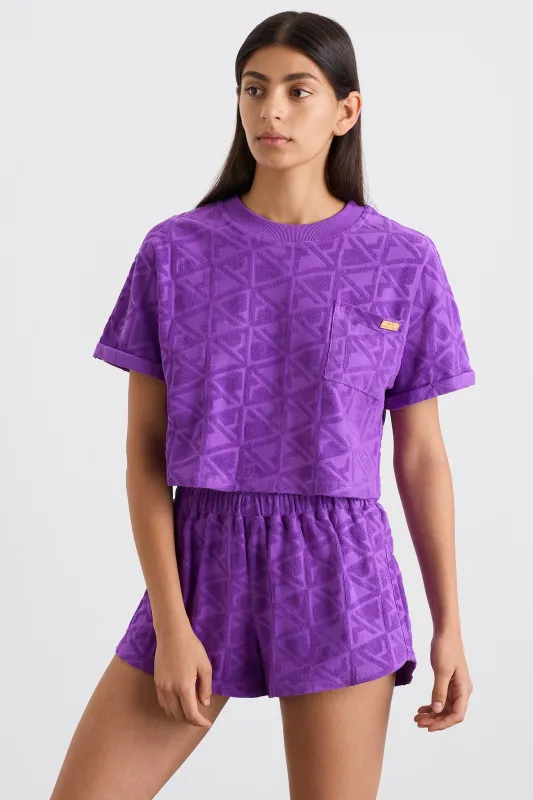 Terry Cropped Tee 416 sold by Aje