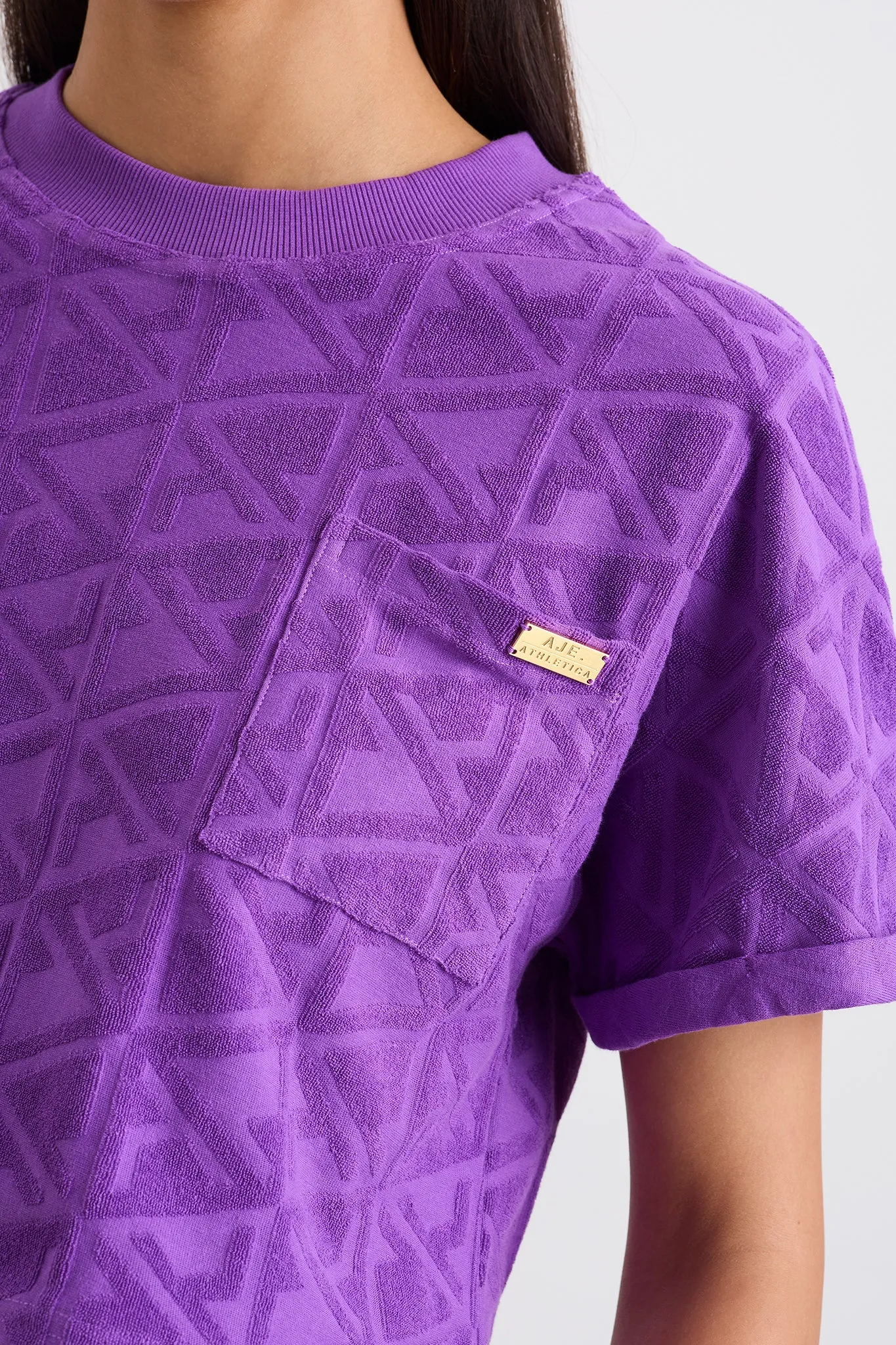 Terry Cropped Tee 416 sold by Aje product image thumbnail 4