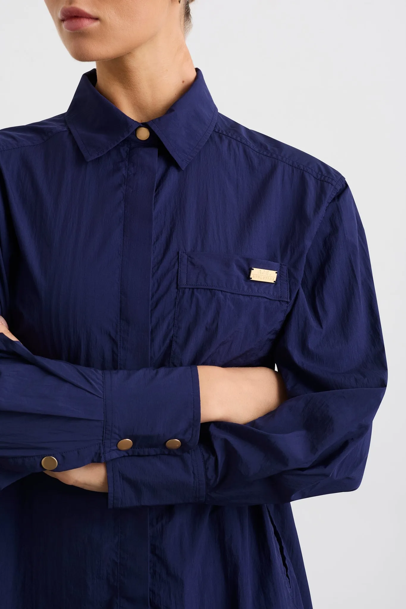 Side Split Windbreaker Shirt 406 sold by Aje product image thumbnail 4