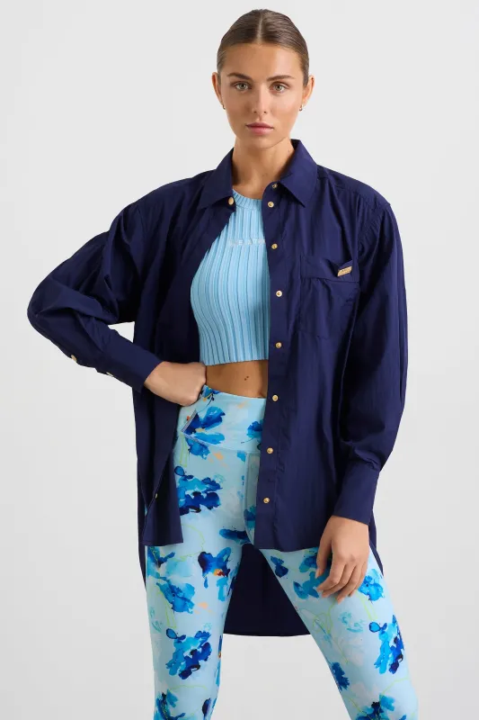 Side Split Windbreaker Shirt 406 made by Aje