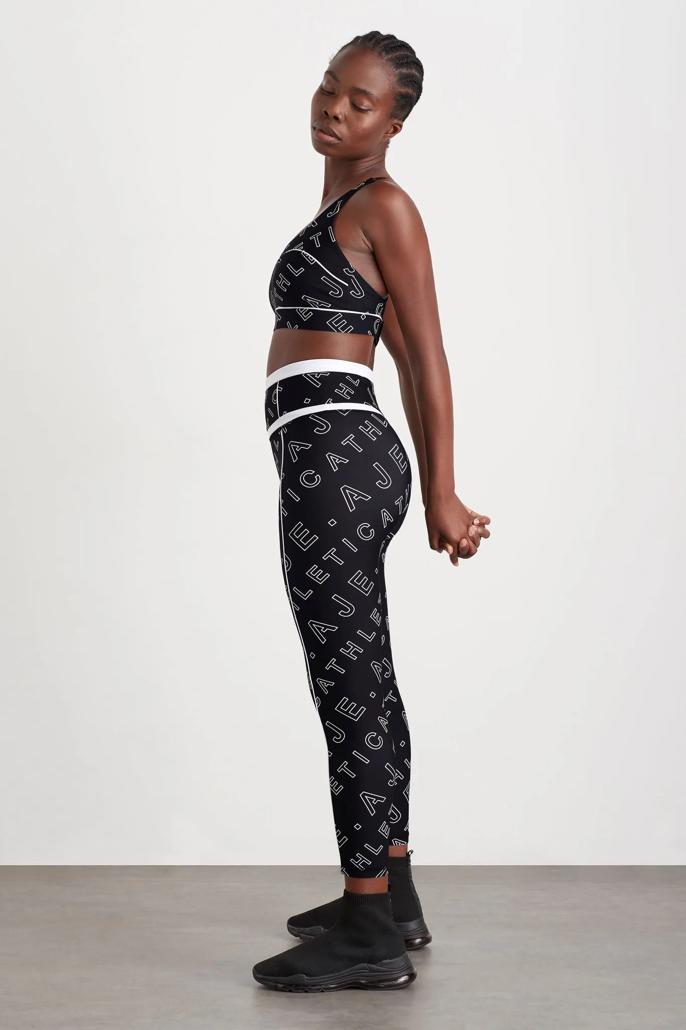 High Rise Piping 7/8 Legging 230 sold by Aje