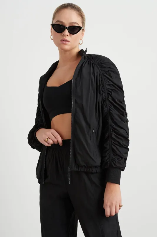 Ruched Hood Spray Jacket 736 sold by Aje