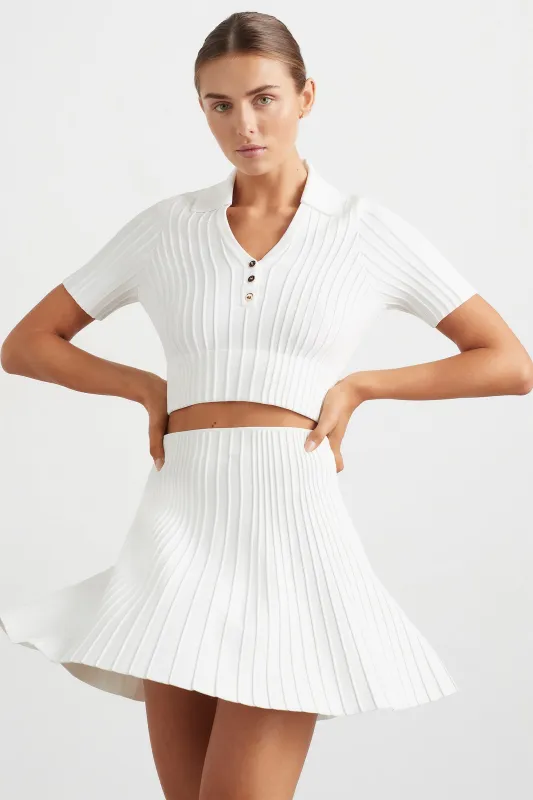 Knitted Polo Top 341 made by Aje