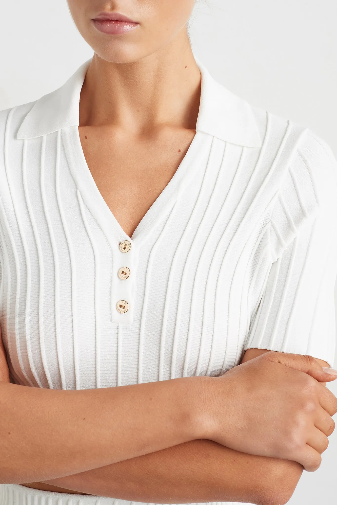 Knitted Polo Top 341 sold by Aje product image thumbnail 4