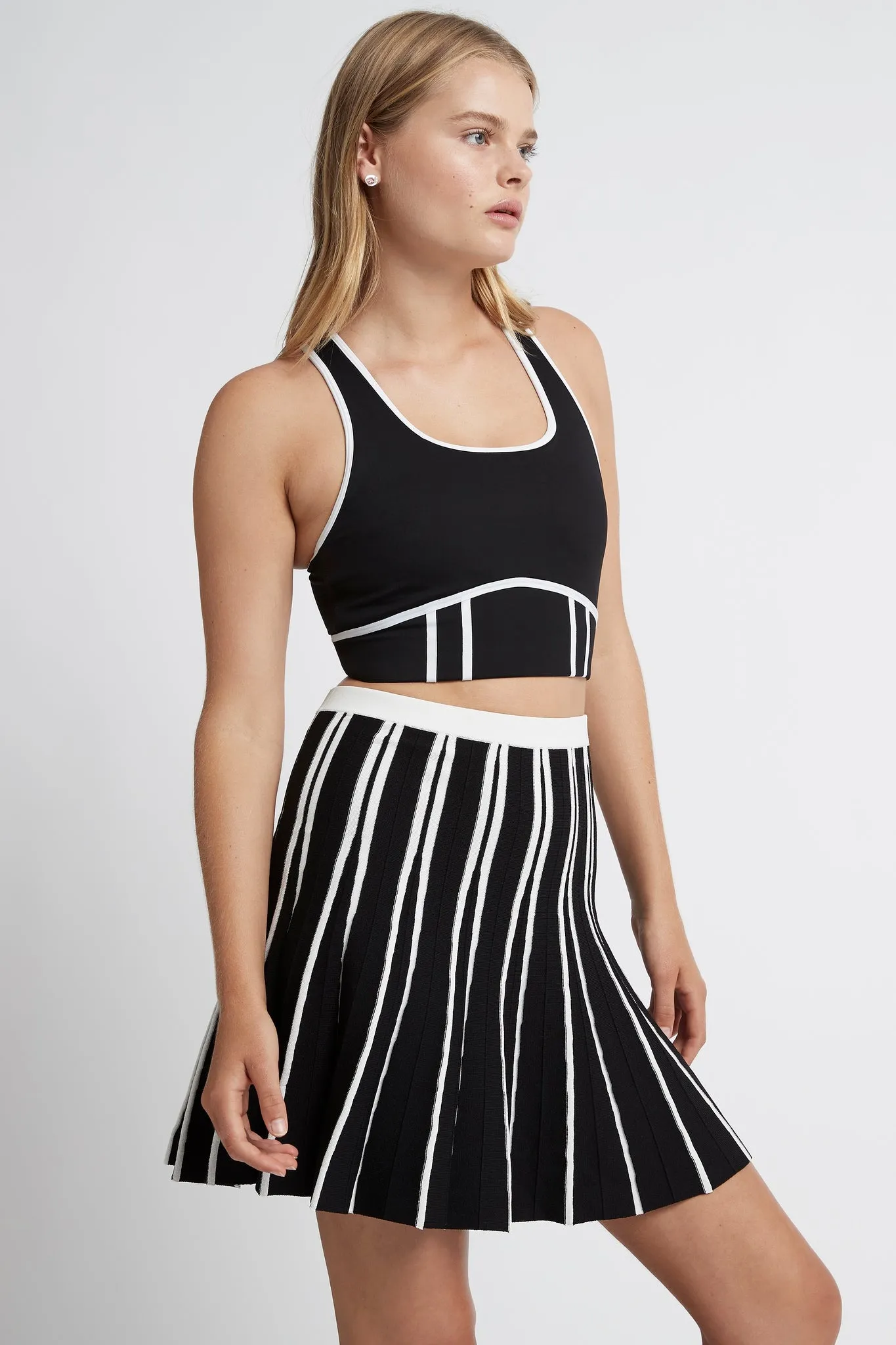 Pleated Knit Mini Skirt 611 sold by Aje product image thumbnail 3