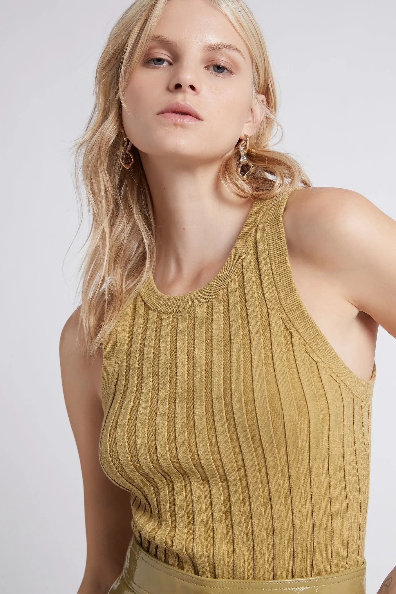 Hydra Racer Knit Ribbed Top sold by Aje product image thumbnail 4