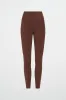 High Rise Perforated Hem Full Length Legging 227 sold by Aje