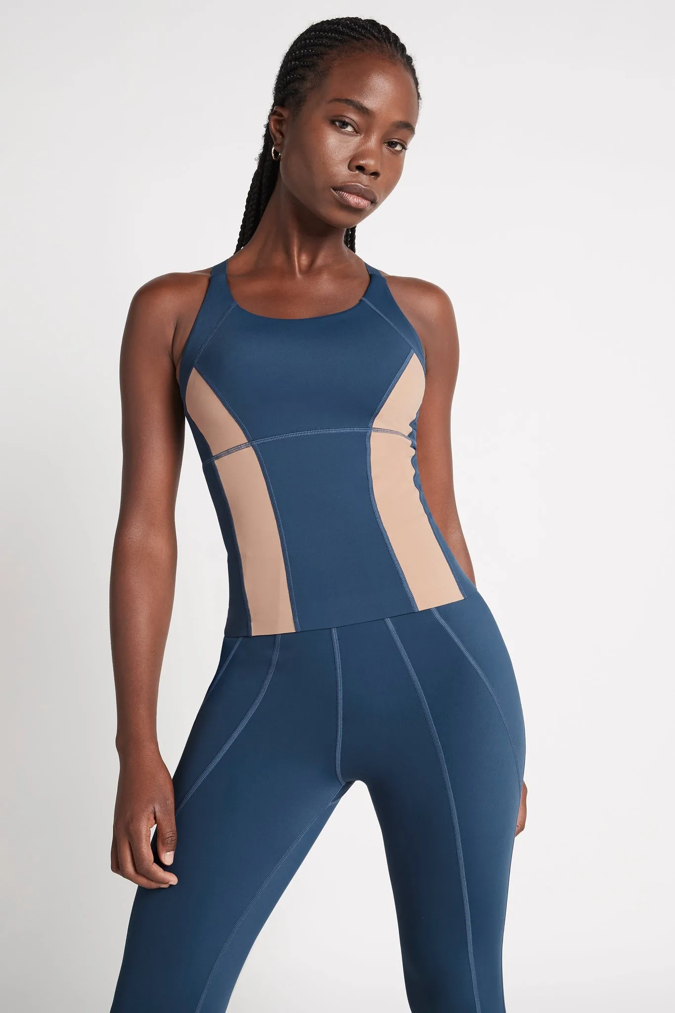 Contrast Longline Racerback Tank 124 sold by Aje