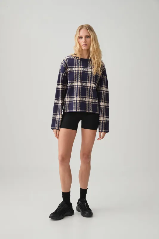 Jacquard Crew Jumper 411 sold by Aje