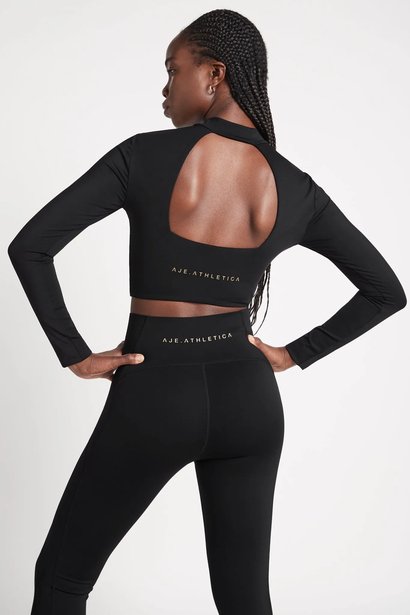 Open Back Long Sleeve Crop Top 315 sold by Aje product image thumbnail 5
