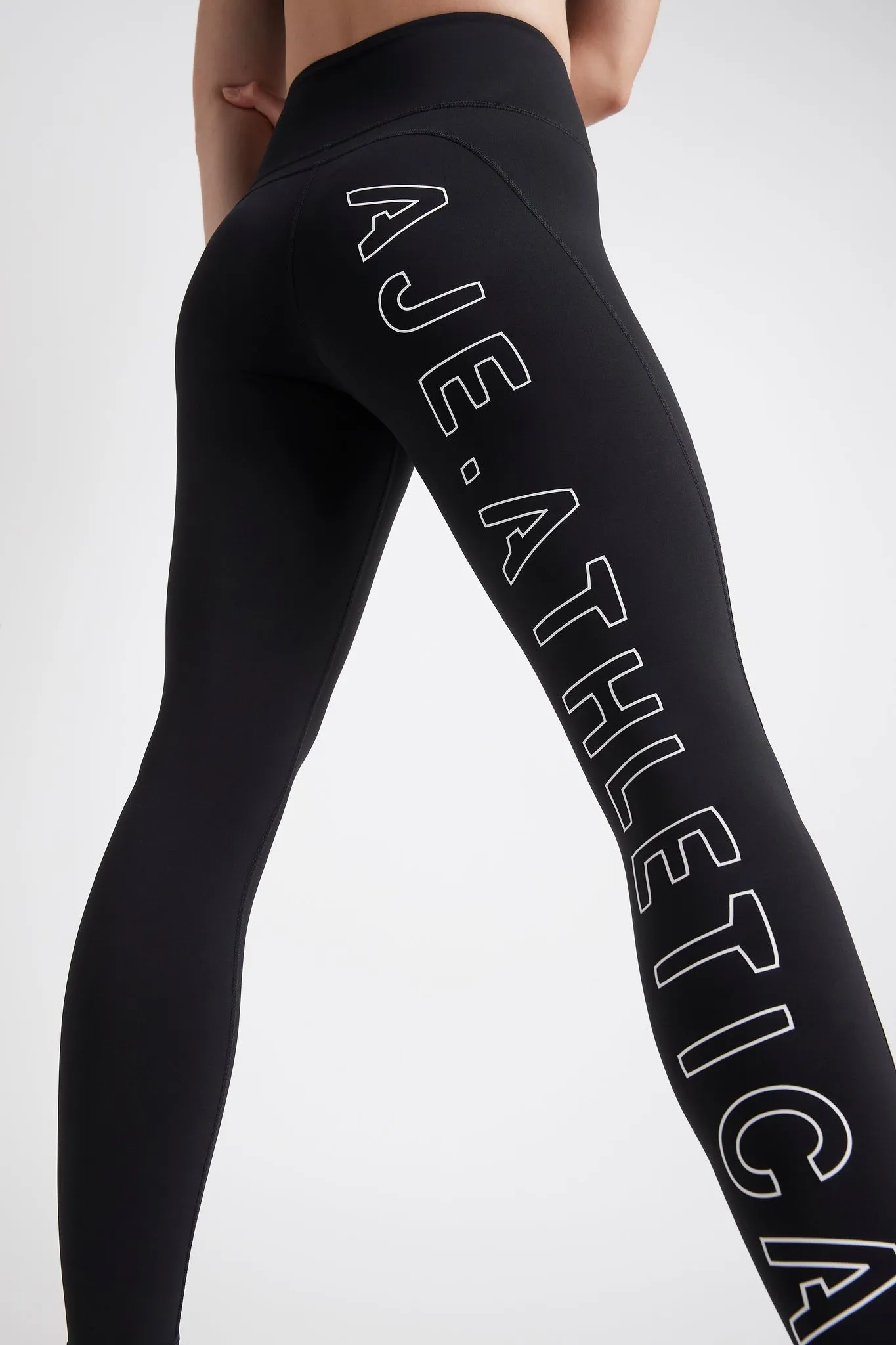High Rise Logo Full Length Legging 206 sold by Aje product image thumbnail 5