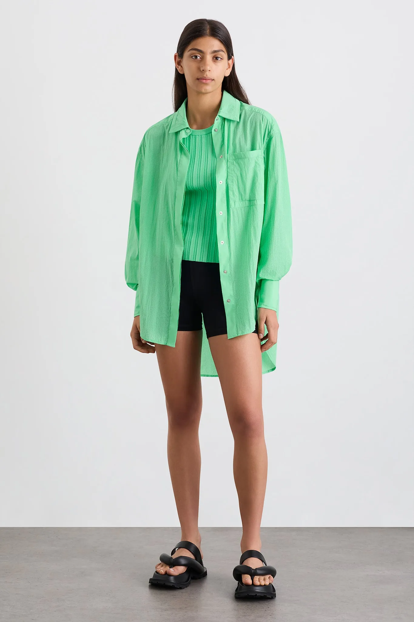 Perforated Longline Shirt 406 sold by Aje product image thumbnail 3