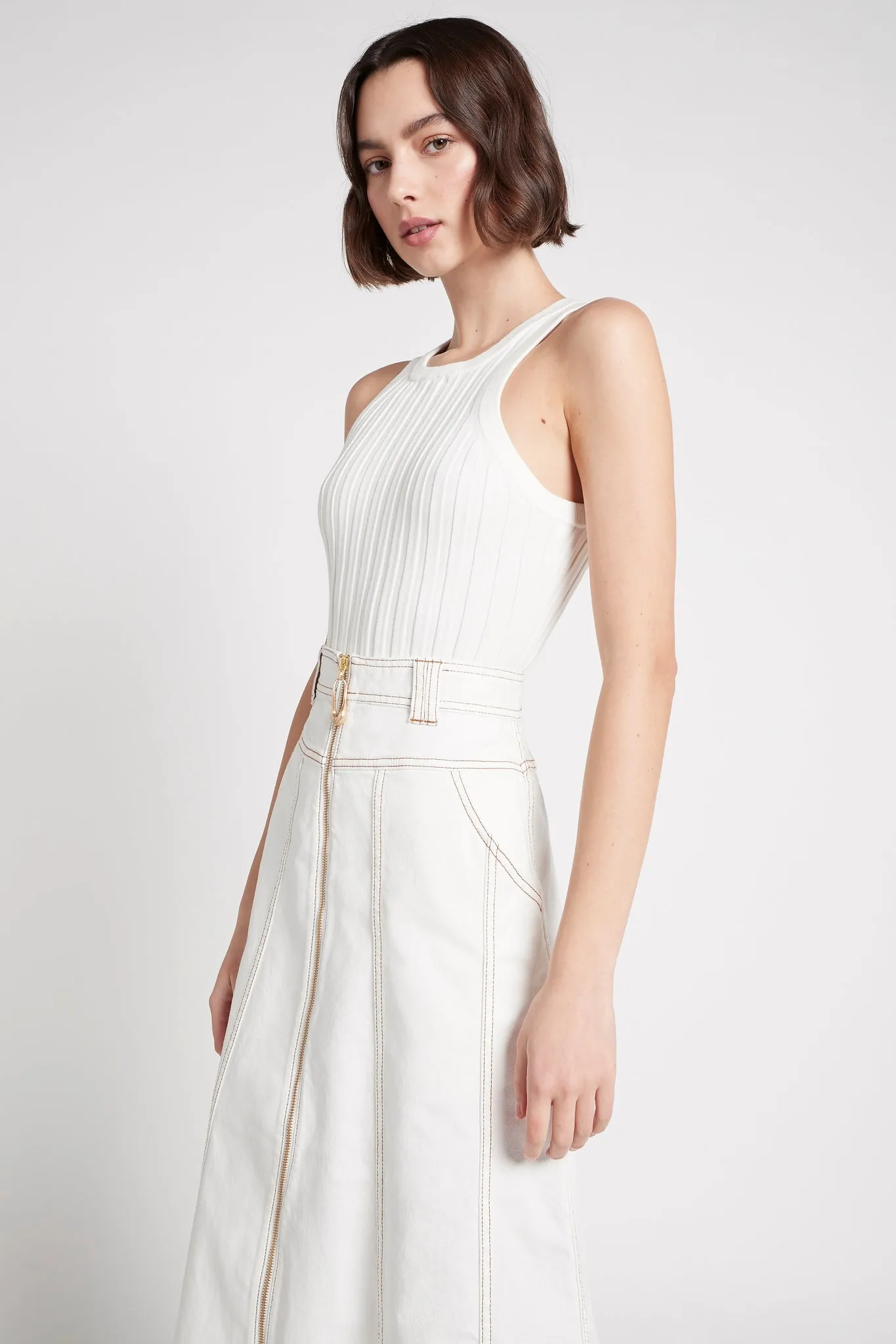 Hydra Racer Knit Ribbed Top sold by Aje product image thumbnail 3