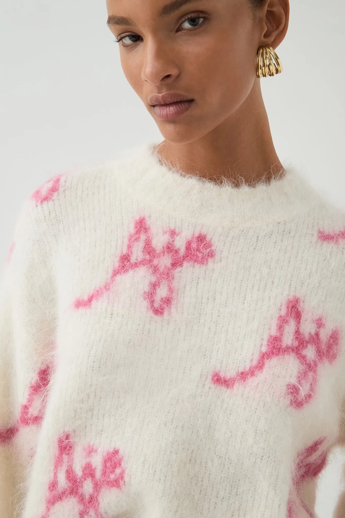 Reese Logo Knit Jumper sold by Aje product image thumbnail 5