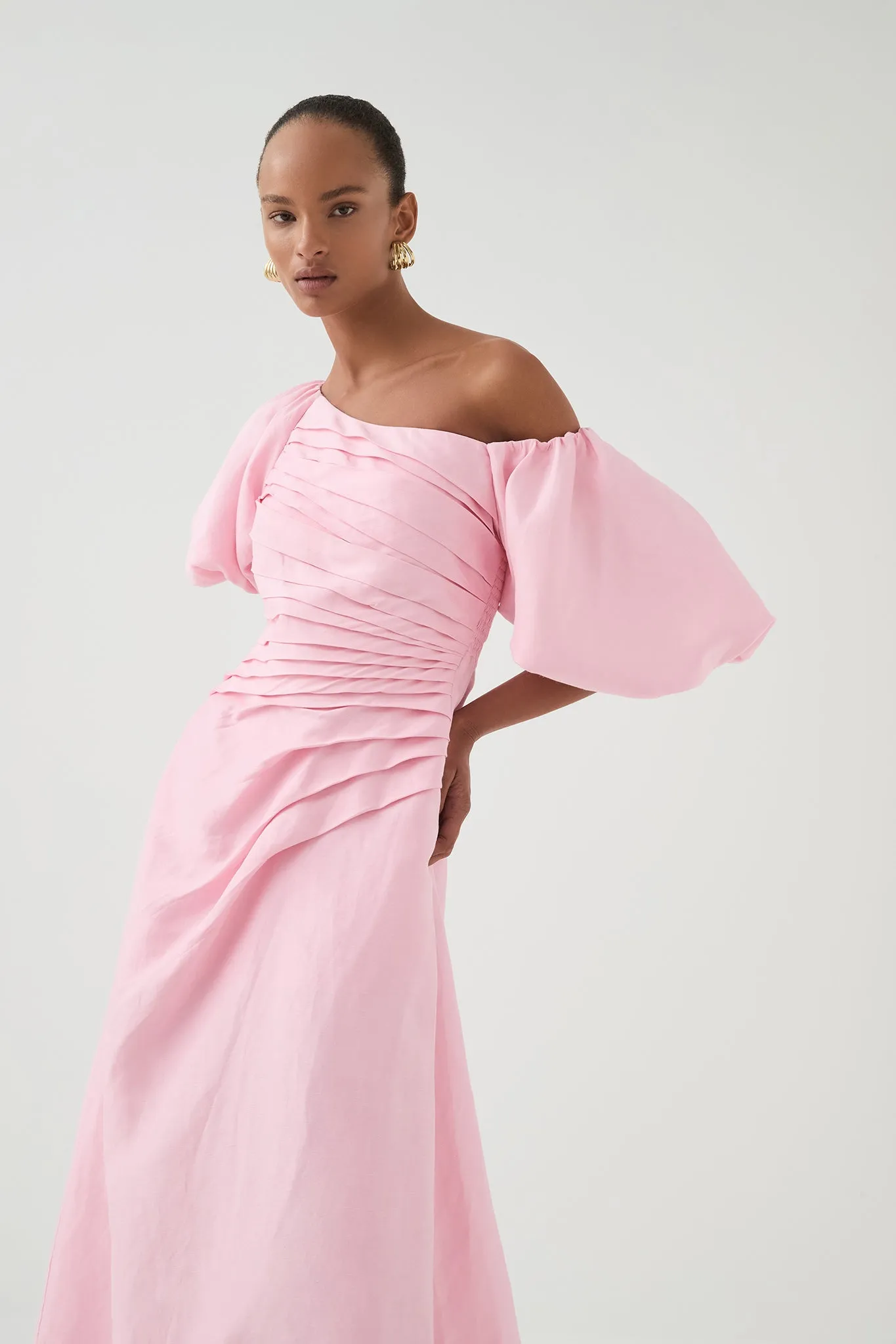 Cadence Ruched Midi Dress sold by Aje product image thumbnail 5