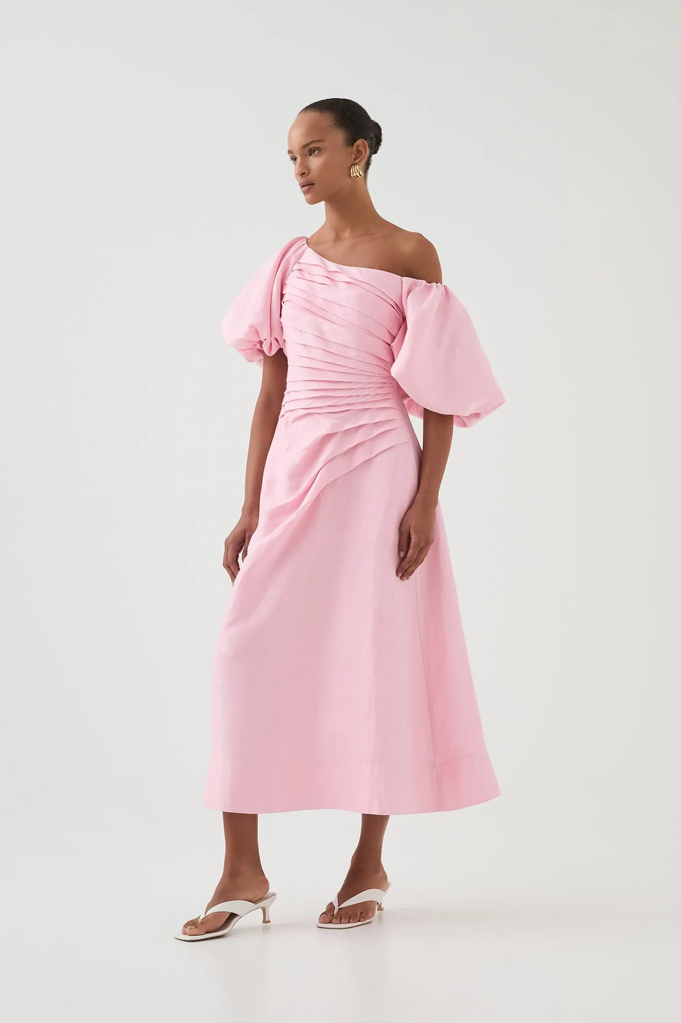 Cadence Ruched Midi Dress sold by Aje product image thumbnail 3