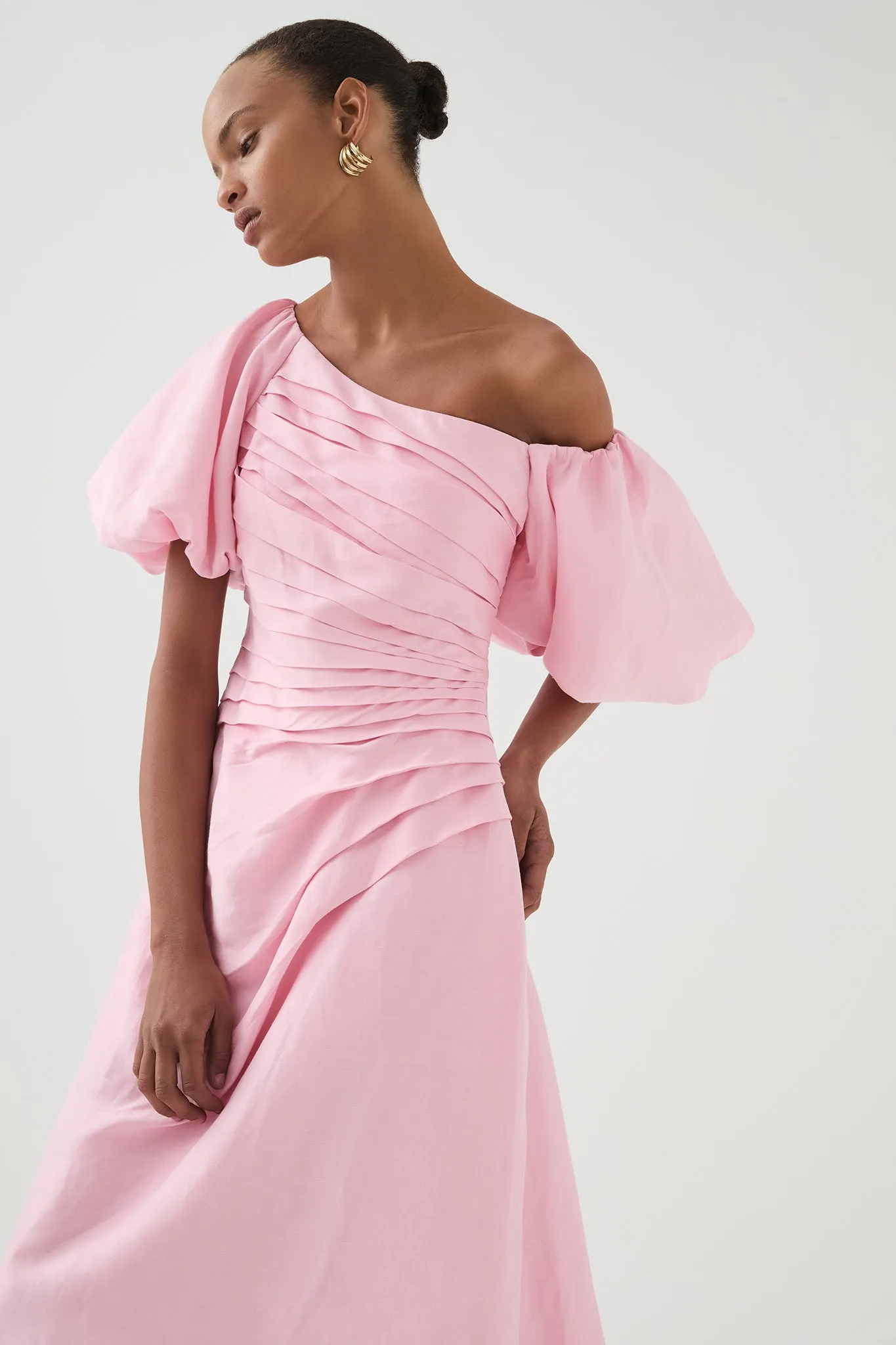 Cadence Ruched Midi Dress sold by Aje product image thumbnail 4