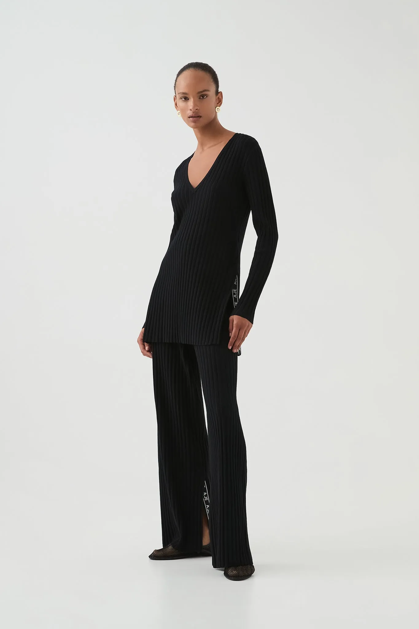 Archer Logo Trim Knit Tunic sold by Aje product image thumbnail 5