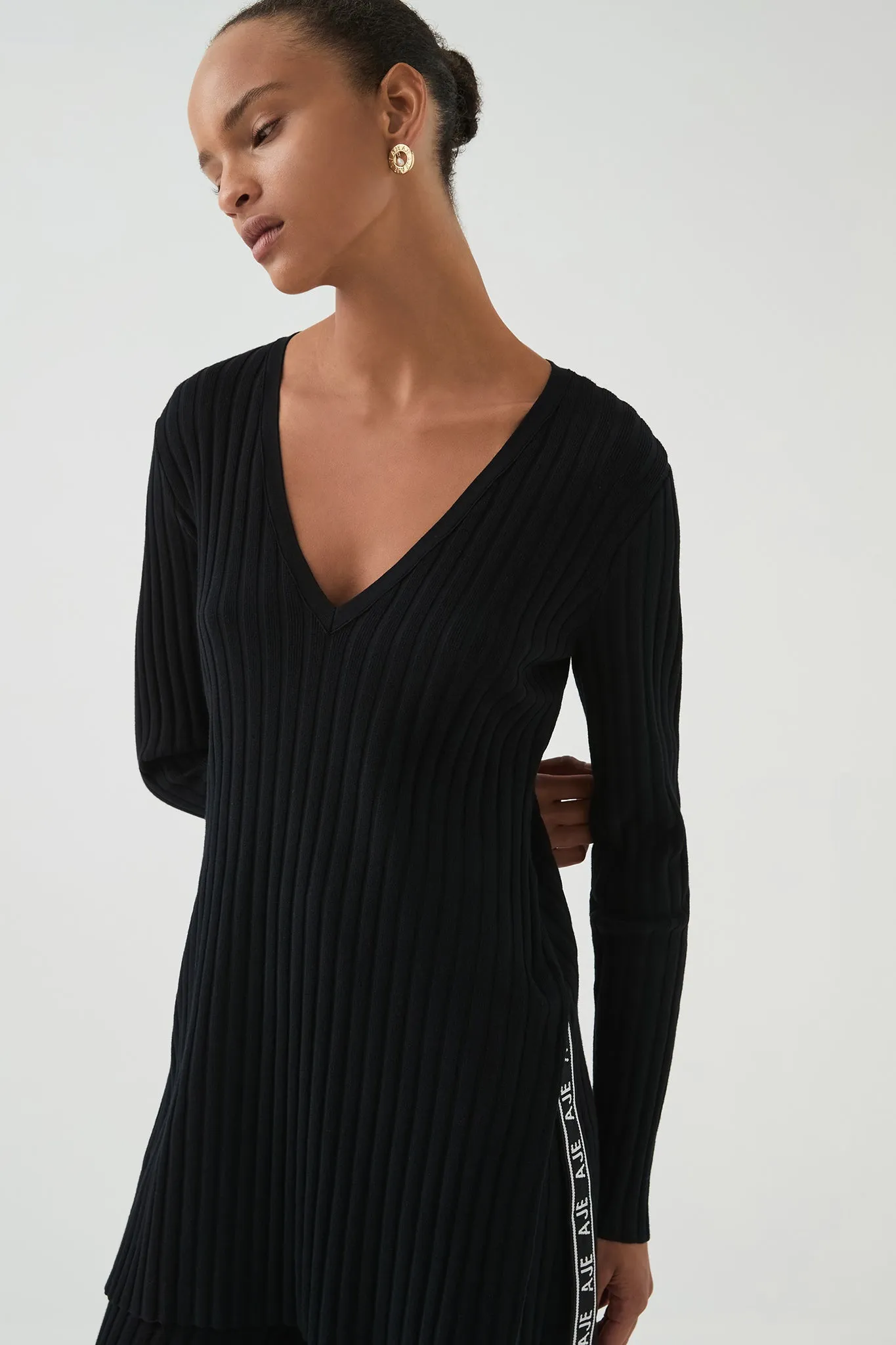 Archer Logo Trim Knit Tunic sold by Aje product image thumbnail 4