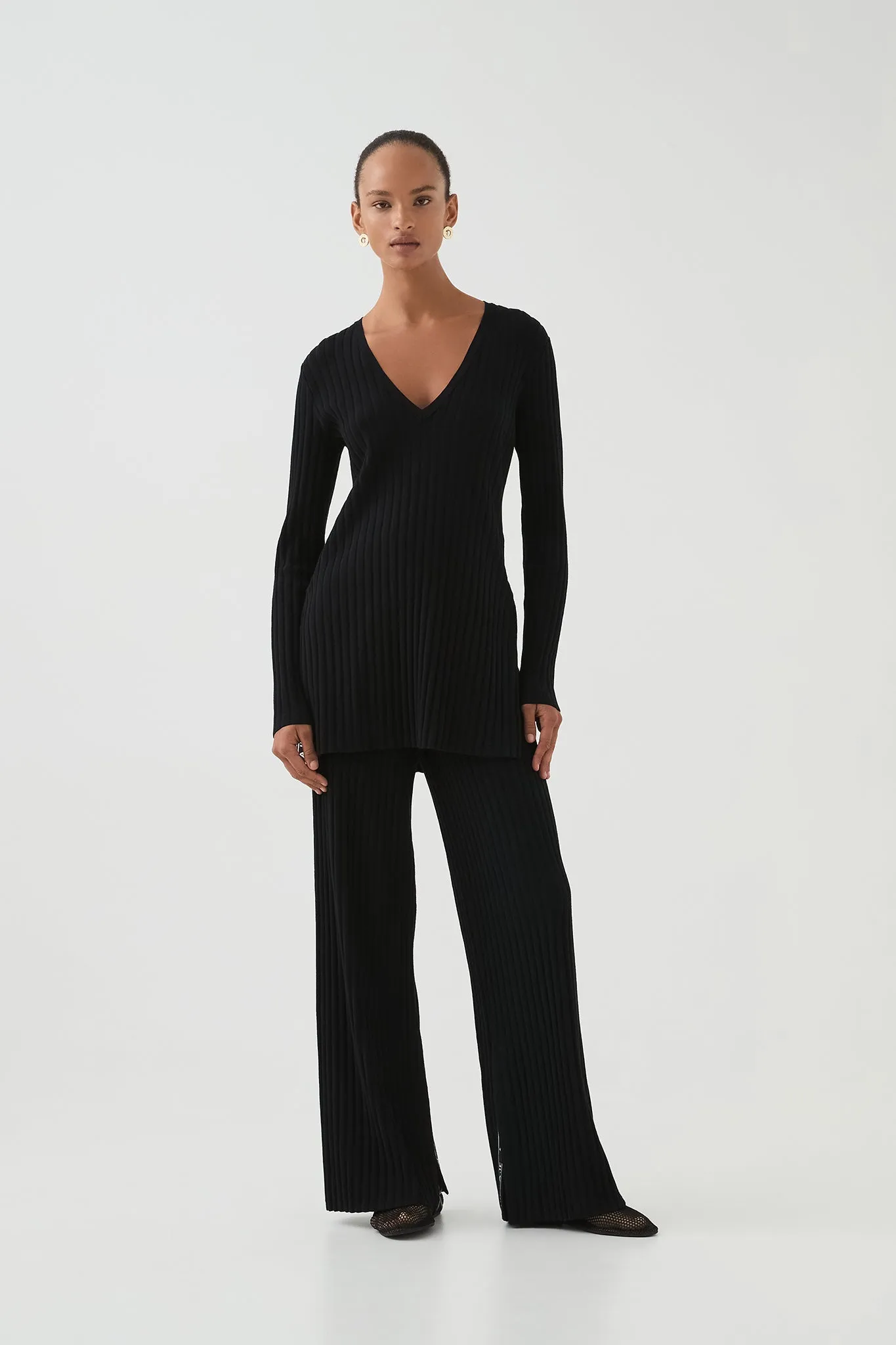 Archer Logo Trim Knit Tunic sold by Aje product image thumbnail 3