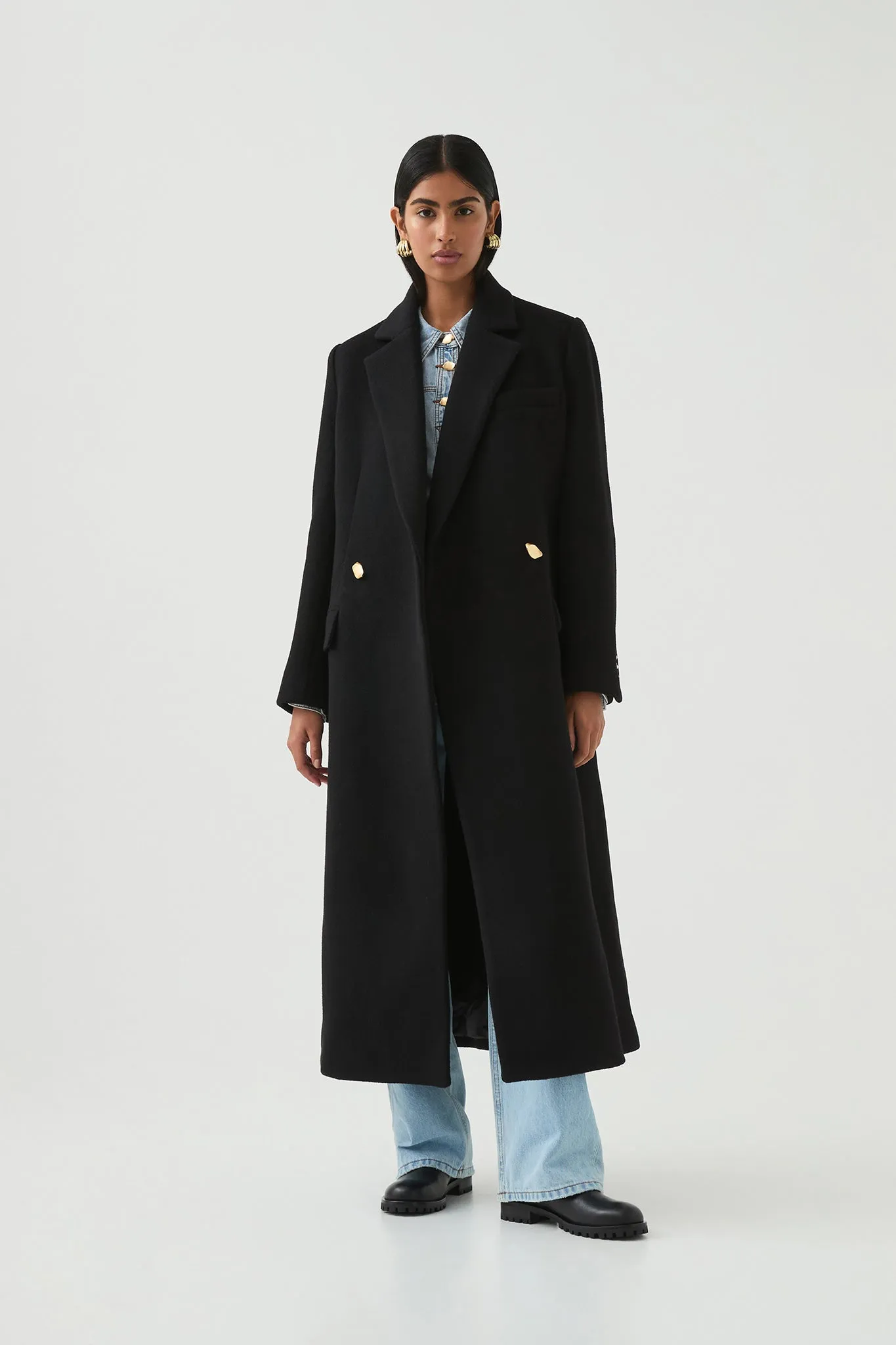 Devote Wool Coat sold by Aje