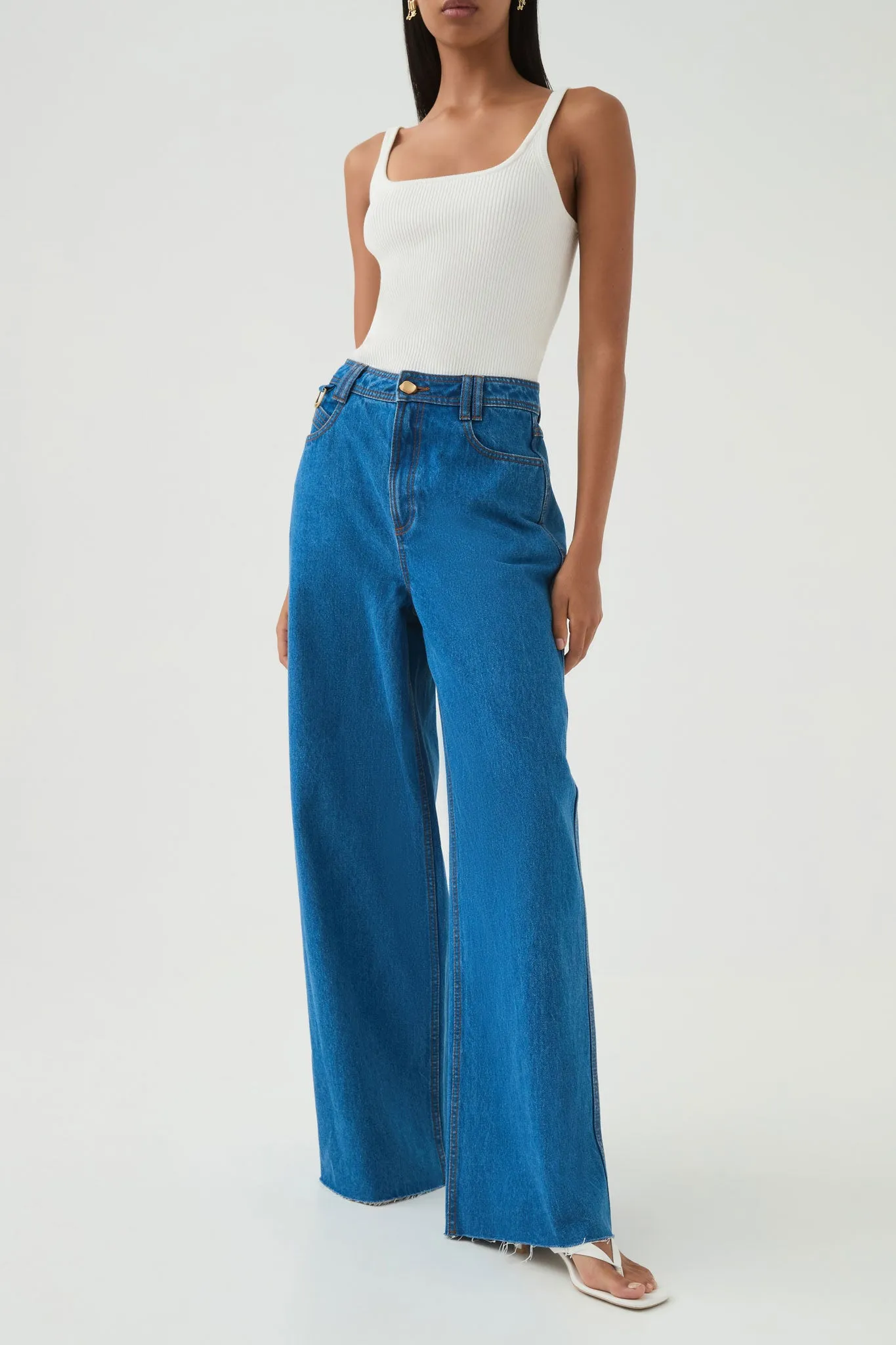 Outline Denim Jeans sold by Aje