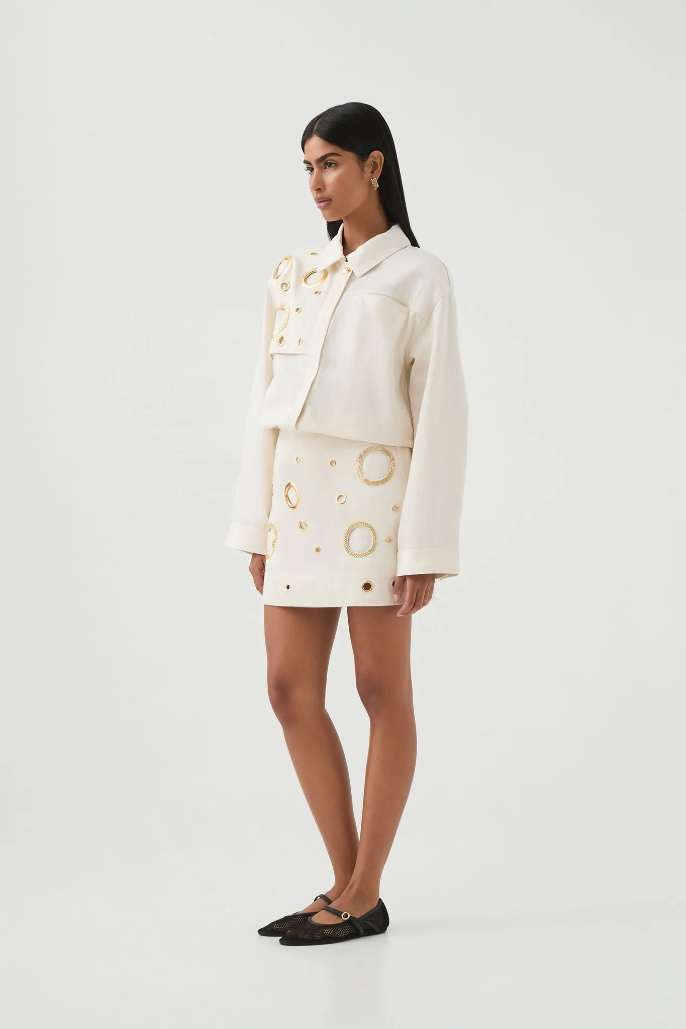 Stella Denim Mini Skirt sold by Aje product image thumbnail 3