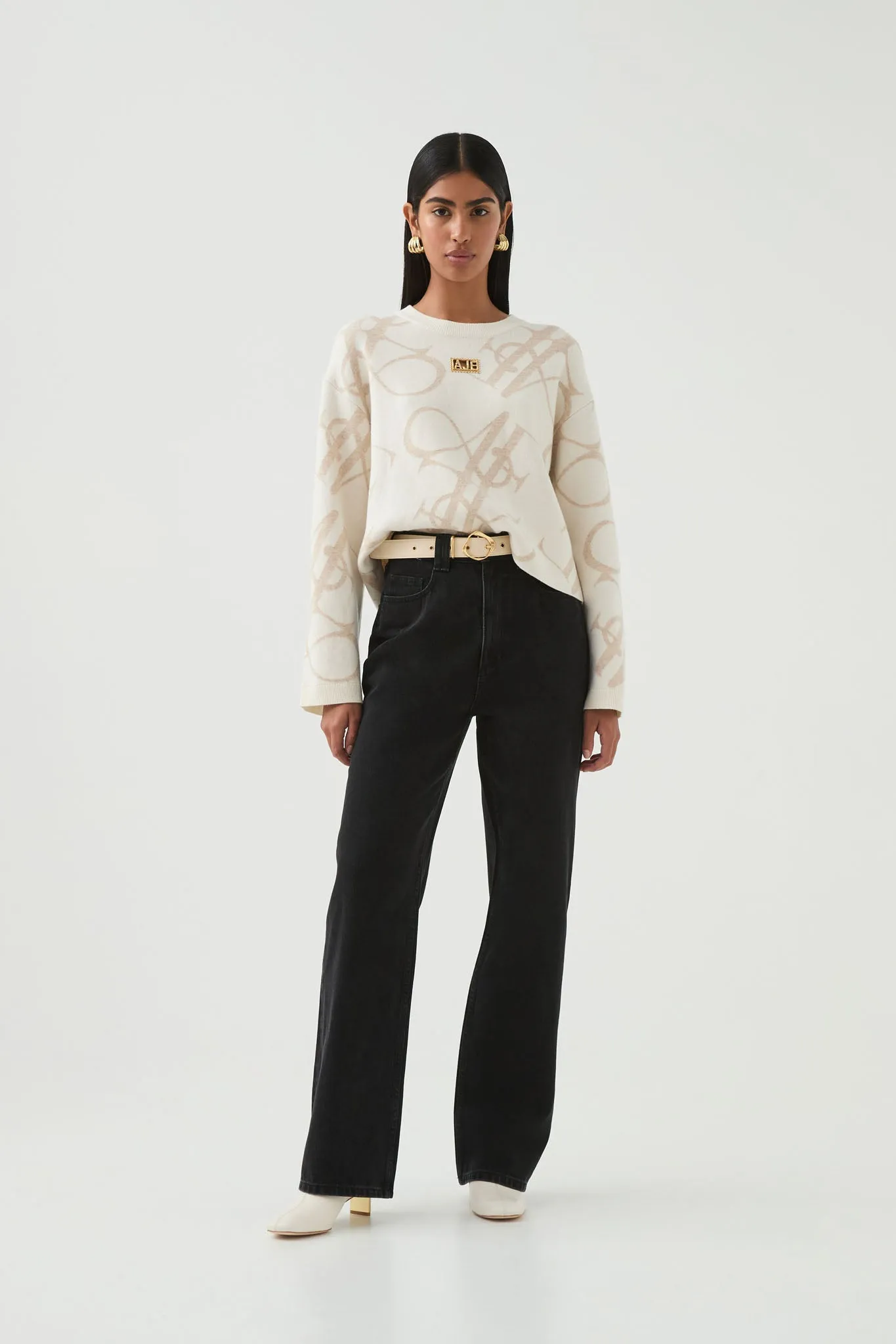 Jovie Logo Knit Jumper sold by Aje product image thumbnail 3