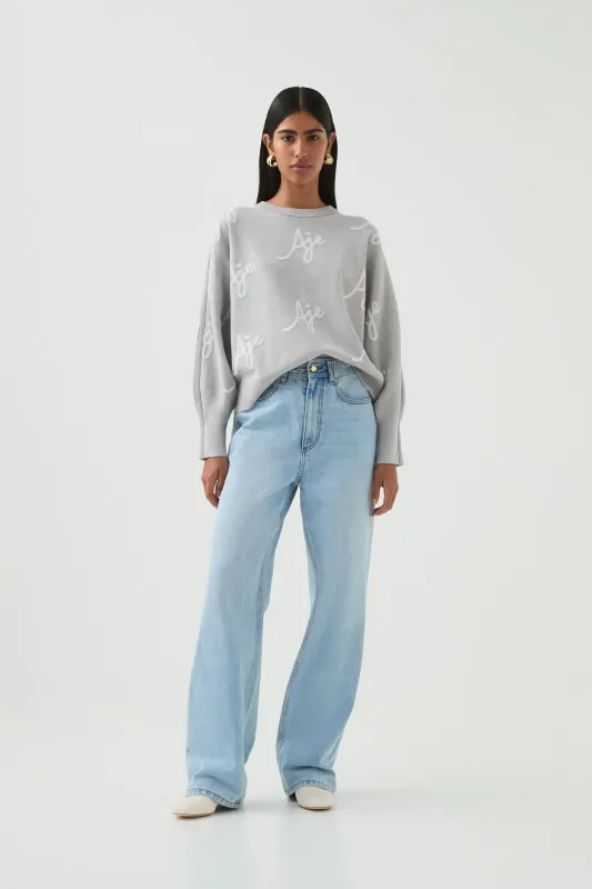 Liza Logo Knit Jumper sold by Aje