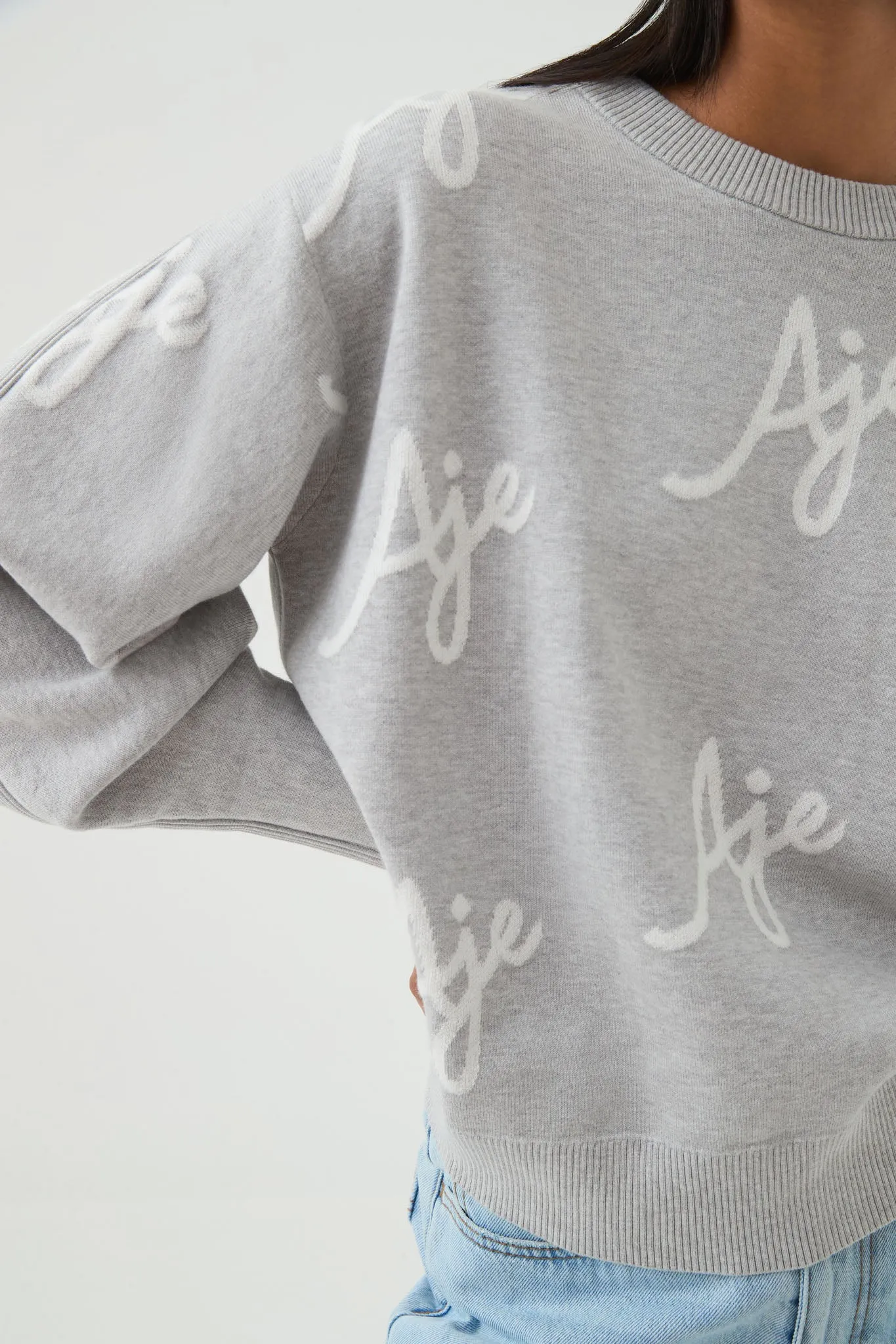 Liza Logo Knit Jumper sold by Aje product image thumbnail 5