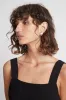 Eau Asymmetric Logo Stud Earring sold by Aje