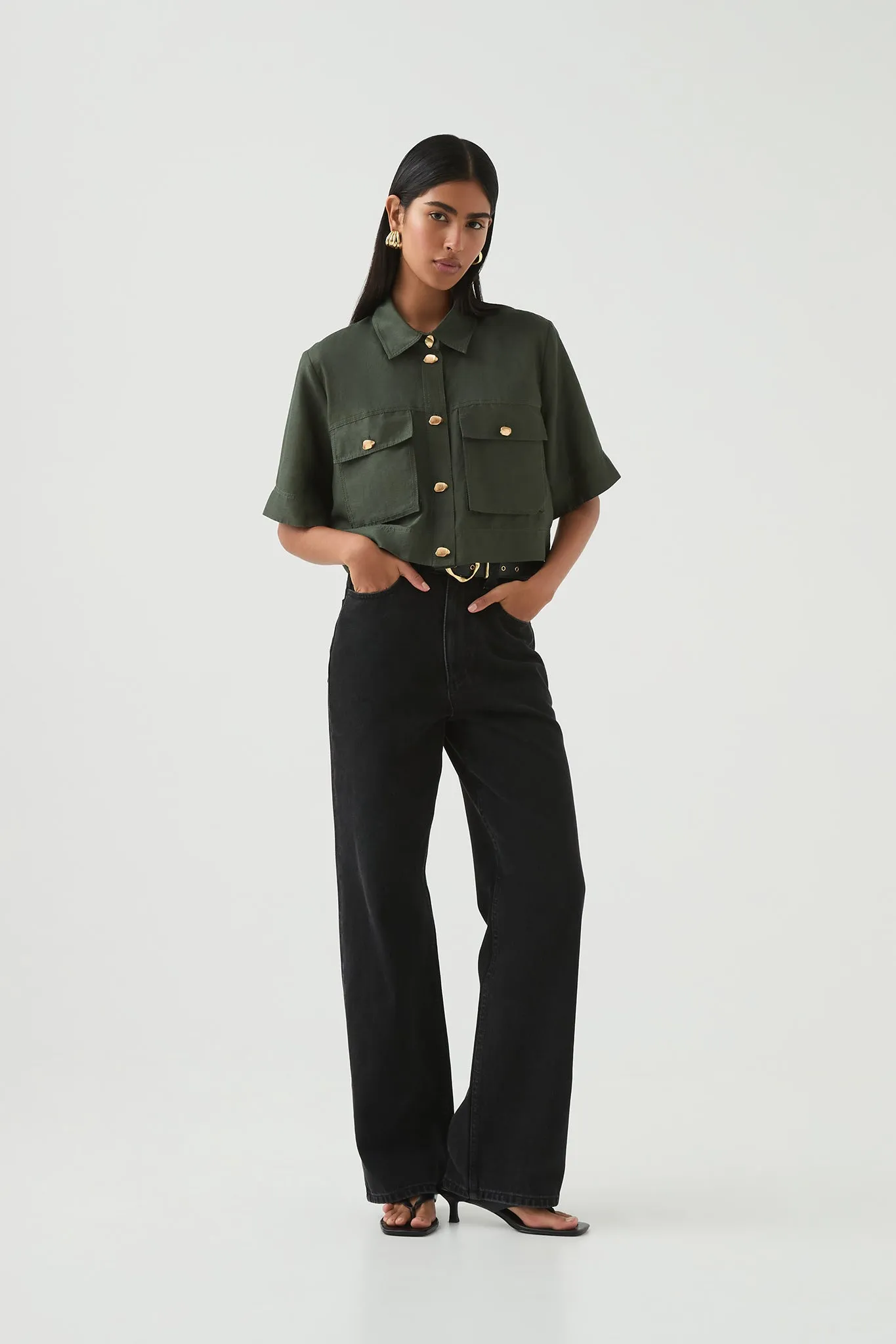 Paloma Utility Shirt sold by Aje