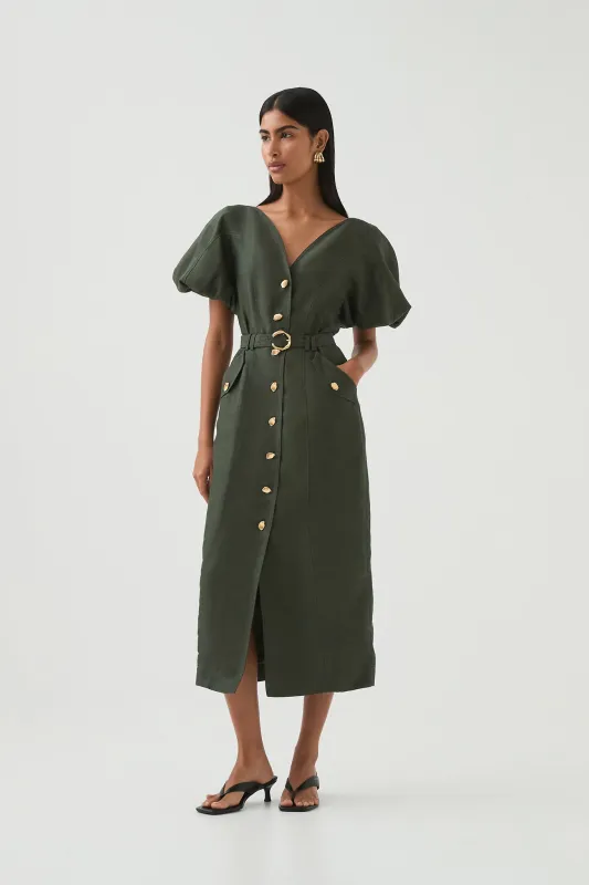 Paloma Utility Midi Dress sold by Aje