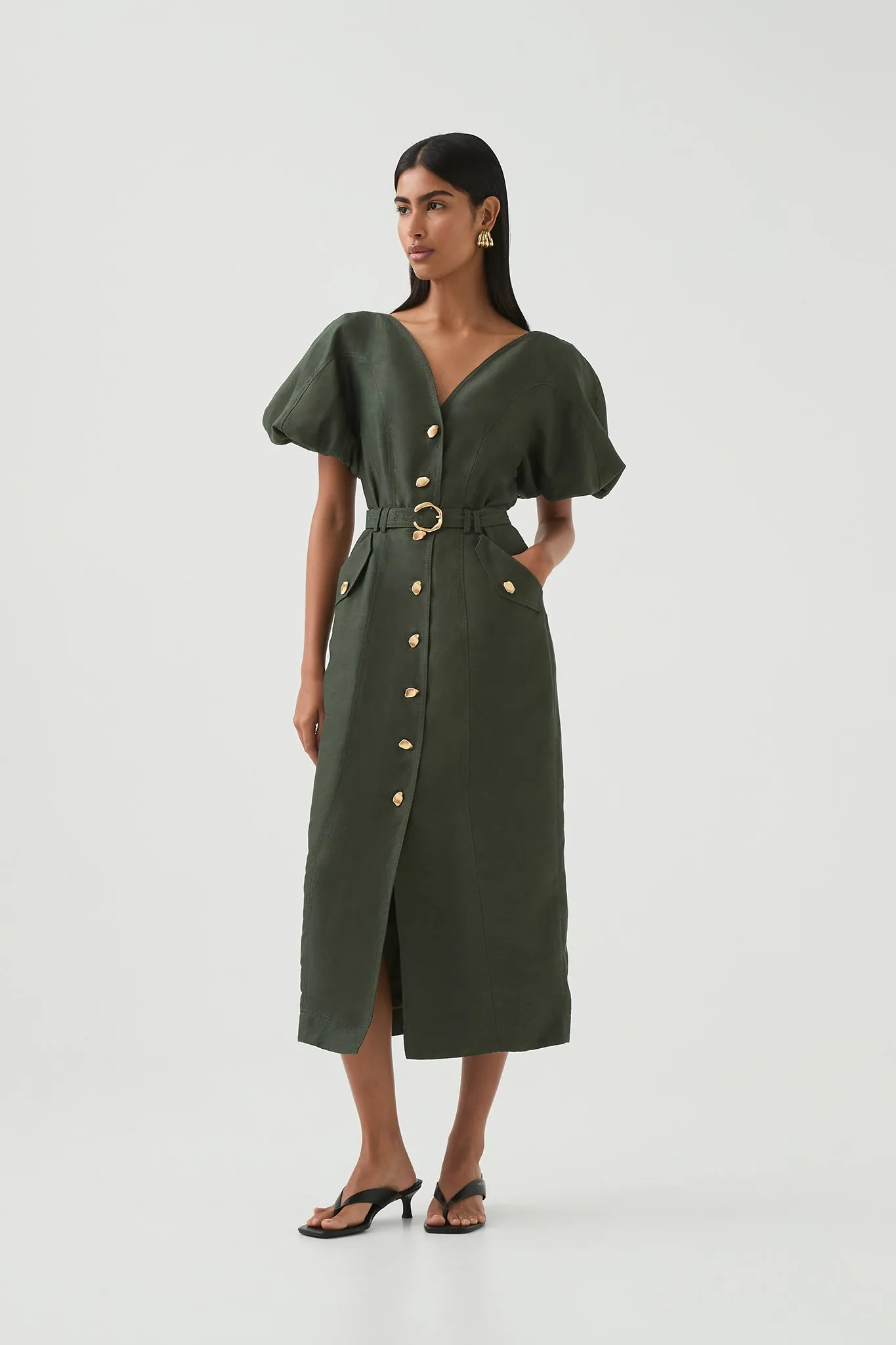 Paloma Utility Midi Dress sold by Aje