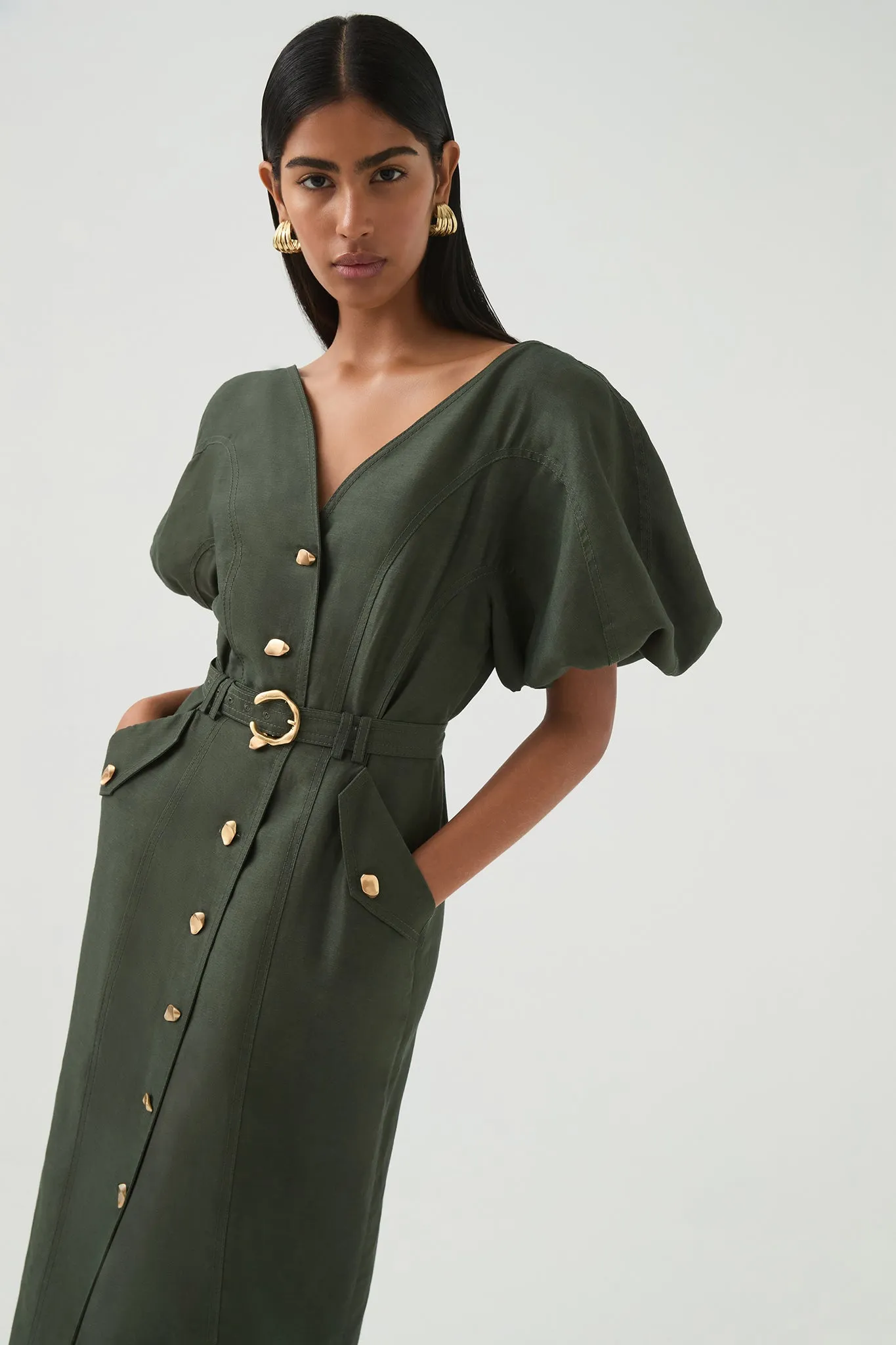 Paloma Utility Midi Dress sold by Aje product image thumbnail 4
