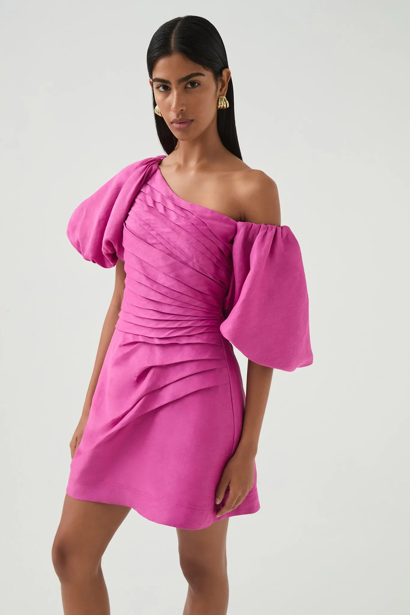 Cadence Ruched Mini Dress sold by Aje product image thumbnail 4
