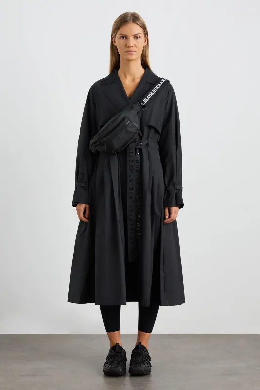 Pleated Trench Coat 703 sold by Aje