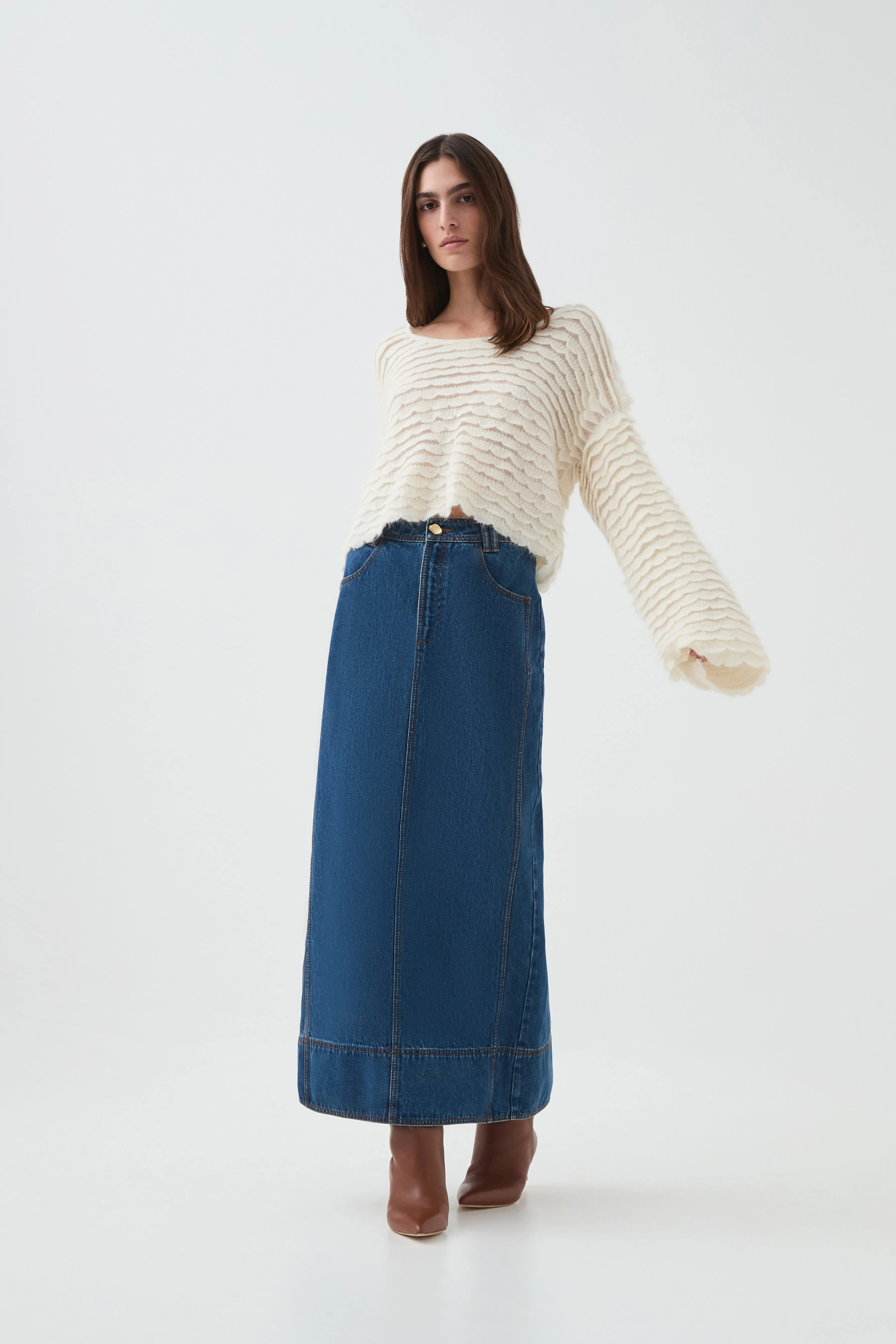 Revel Textured Knit Jumper sold by Aje product image thumbnail 3