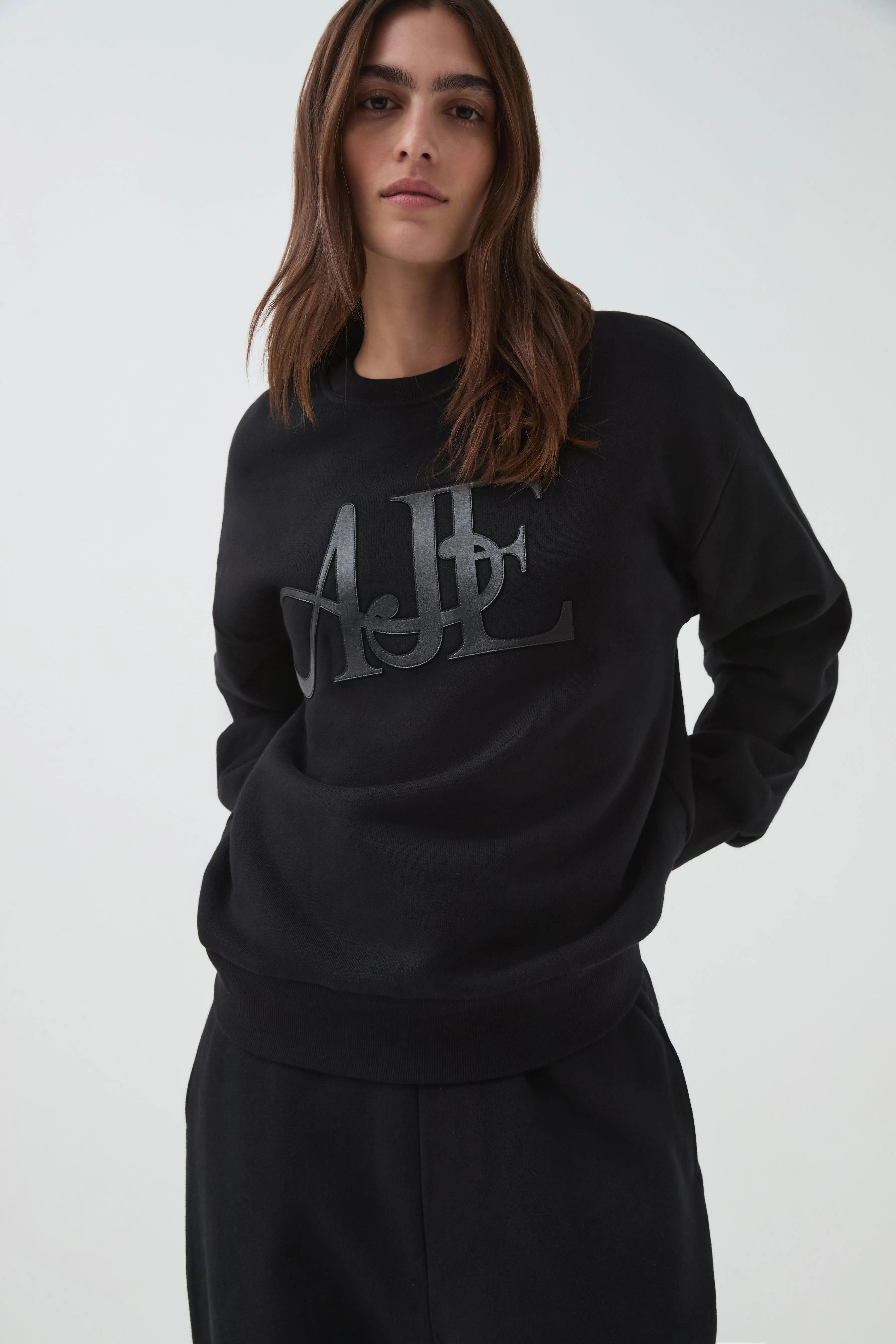 Frankie Logo Sweater sold by Aje