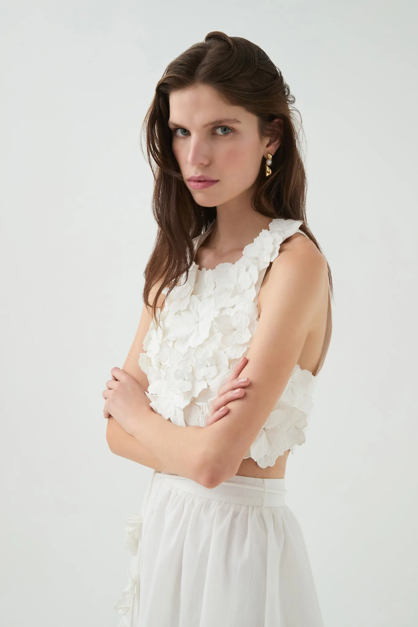 Splendour Flower Shell Top sold by Aje product image thumbnail 5