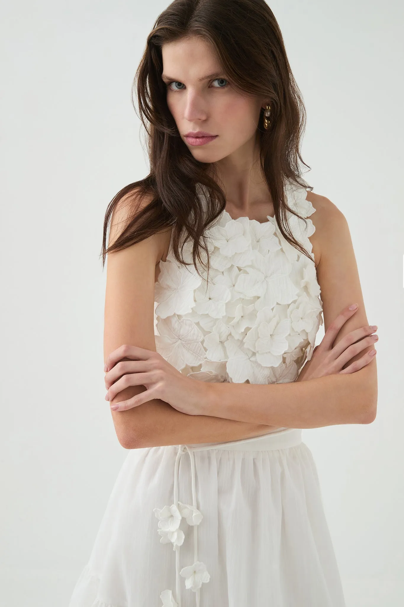 Splendour Flower Shell Top sold by Aje product image thumbnail 3