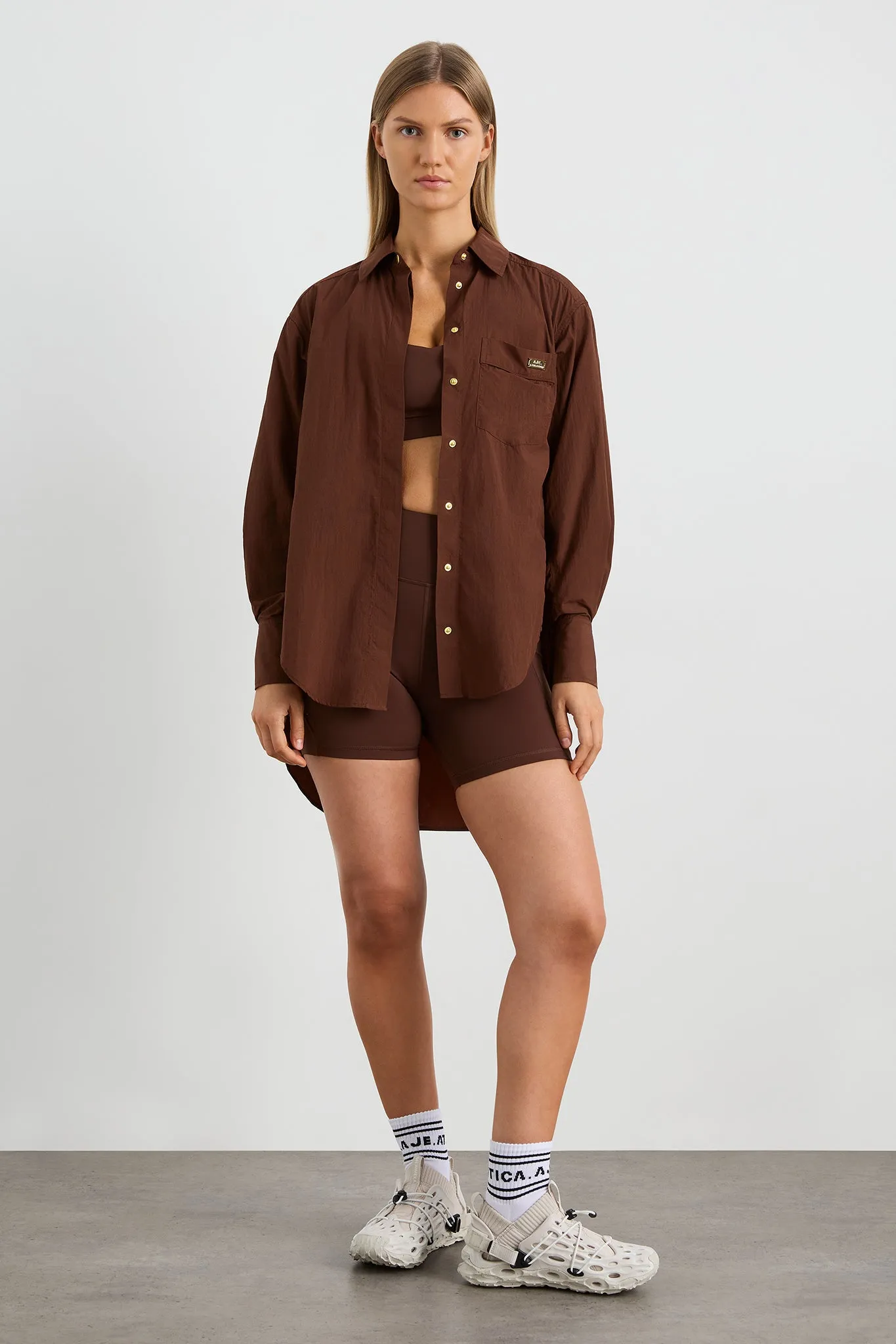 Side Split Windbreaker Shirt 406 sold by Aje product image thumbnail 3