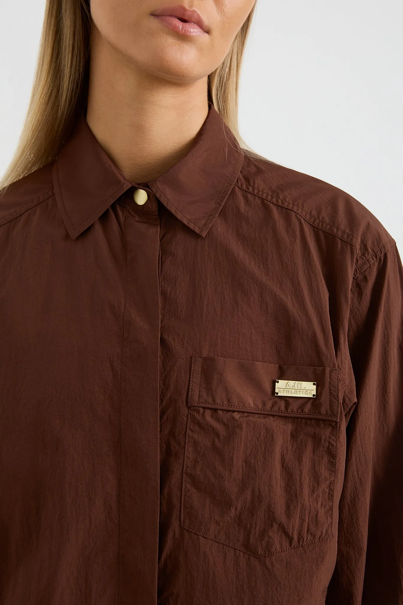 Side Split Windbreaker Shirt 406 sold by Aje product image thumbnail 4