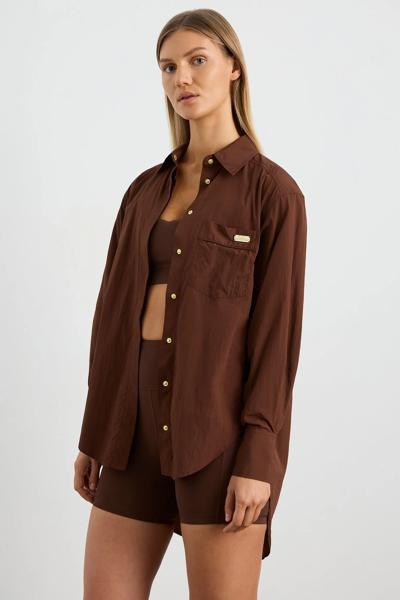 Side Split Windbreaker Shirt 406 sold by Aje