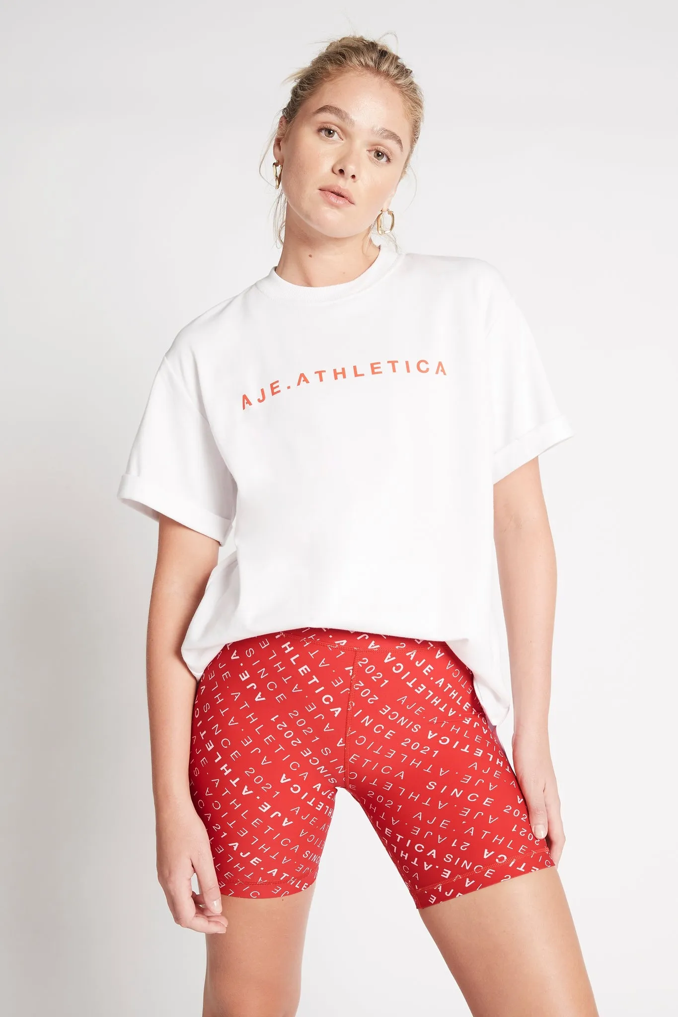 Oversized Contrast T-Shirt 120 sold by Aje