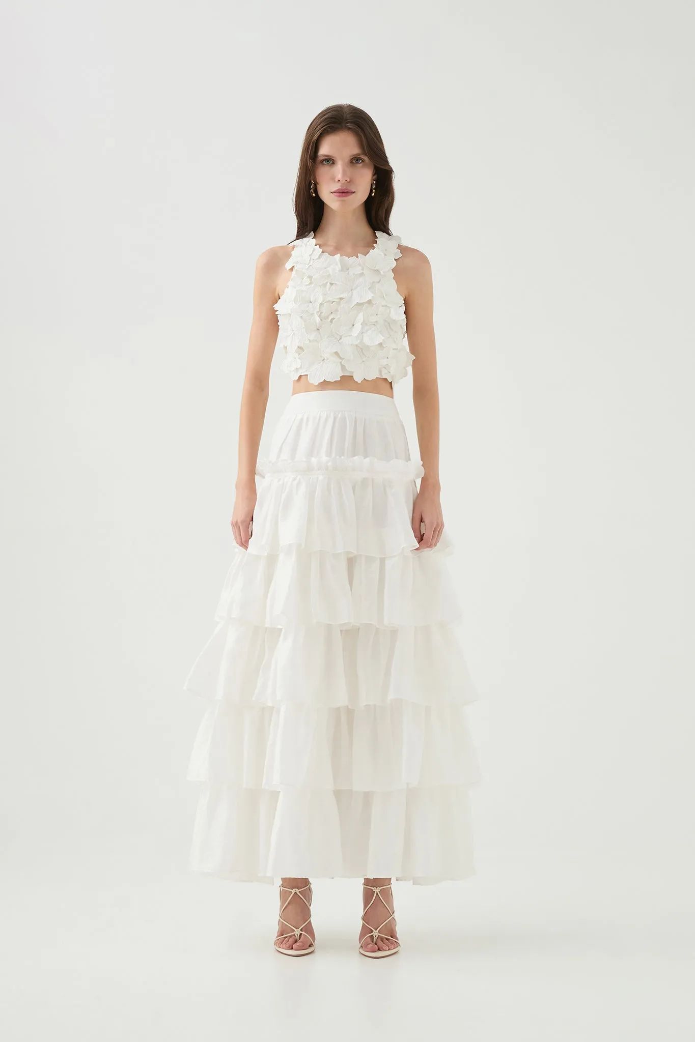 Angela Midi Skirt sold by Aje