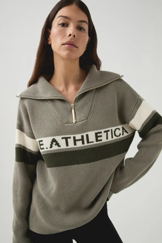 1/4 Zip Knit Jumper 431 sold by Aje