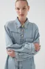 Outline Button Denim Shirt sold by Aje