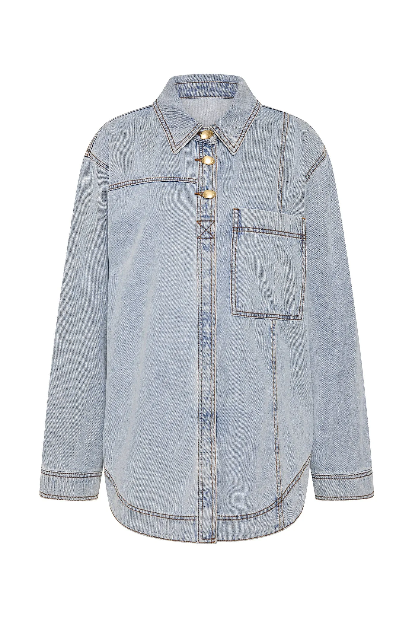 Outline Button Denim Shirt sold by Aje product image thumbnail 2